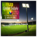 LED Global Supply Fast Help (800) 541-5006
2.000 Watt HID Replacement LED Sports Flood Light, Using only 480 Watts, Massive 74,400 Lumens, DLC Listed, 10 Year Warranty