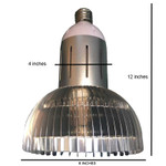 250 Watt HID High Bay Replacement LED Warehouse PAR Bulb, Using Only 60 Watts, 7,200 Lumens, Ballast By Pass, Special Closeout Massive Price Reduction. 


This LED retrofit corn bulb will replace a 250 watt metal halide or high pressure sodium bulb in a High Bay Fixture. At 60 watts and 7200 lumen output, it is the perfect commercial LED retrofit for 250 watt metal halide or high pressure sodium lamps in a indoor or warehouse type setting. Consuming only 60 watts, it produces 5,000K and utilizes a 180-degree beam angle making it an ideal choice for lighting commercial and industrial spaces. 

Consider this retrofit for spaces such as warehouses, storage rooms, factories and supermarkets. The bright lumen's generated and high power of this corn bulb is very energy efficient. It is eight times as efficient as incandescent bulbs, five times as efficient as metal halide and high pressure sodium lamps, and twice as efficient as compact fluorescent bulbs.

The bulb is equipped with an internal driver and for safety and reliability. Take advantage of this one time special close out pricing opportunity. Sorry no rain checks. Comes with a three year warranty.

NOTE: When retrofitting LED to HID fixture, ballast must be by-passed when present. Eliminating the ballast saves additional costs related to maintenance, energy consumption and performance. Additionally, by-passing ballast will insure no RFI interference or audible buzz.

*Not suitable for totally enclosed fixtures.

Brand: Lumi
Compares To: 250 Watt
Lumens: 7,200
Kelvins: 5,000
CRI: 80
Light Source: SMD
Beam Angle: 180
Length: 11 Inches
Diameter: 8 Inches
Weight: 3.6Lbs
Base: E39 Mogul
Wattage: 60 Watts
Volts: 110-277
Dimmable: No
Body Color: Silver
Warranty: 3 Years