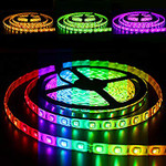 RGB LED Ribbon Flex, 30 LED;s Per Meter, 150 High Output 5050 LED's Per16.4 Foot Spool, 12V, Special Reduced Pricing.