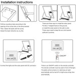 LED Solar Powered 40 Watt High Output Flood Light with Solar Panel, Dimmable Dusk to Dawn On Off Sensor, IP67, Five Year Warranty