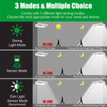 LED Solar Powered Aluminum Motion Light, 4 Watts, 600 Lumens, 48 LED's, IP65, 5 Year Warranty.

Ultra Bright LED. LED solar motion light has been upgraded to 48 LED's which allows more area to be super bright lighted. LED solar motion light is an ideal choice to illuminate fences, patio, decking, yard, garden, and steps. LED motion light has three modes. 1) Strong long light mode. 2) Dim light sensor mode. 3) Strong light sensor mode.

Product has a longer lasting upgraded battery. Rechargeable 4400mAh battery allows the solar light to be fully charged by the sun
Good outdoor weather resistance with the IP65 waterproof rating. Light is constructed of all aluminum alloy housing. Estimated 30,000 hours lifespan. We back our quality with a very strong 5 year warranty. Take advantage of our 30 day risk free return policy.

NOTE:
Be sure that the solar light is placed such that it will not be in shade during the day and is best to be facing the South.
Charge the solar light for 6 to 8 hours under the sunshine before first use. The motion sensor solar light is an ideal choice for outdoor environment, such as  fences, patio, decking, yard, garden, step and other outdoor general lighting locations.

Specifications
Recharge Time: 6 hours
Working Time: ≥12 hrs
Rechargeable Battery: 3.7V 4400mAh
Color Temperature: Cool White
LED Quantity: 48 LEDs
Motion Sensor: Up to 26 feet and 120 degree detection range. 