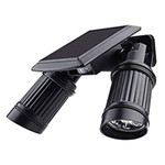 LED Dual Head Solar Powered Motion Sensor Security Light, Adjustable Dual Head Design, 450 Lumens, IP65, 14 High Powered F5 White LED's, 5 Year Warranty. 
SKU: GS-SL-ML-BL-DH-963
Ref: 963
Brand: LSS
Wattage: 4 Watts
Lumens: 450
Kelvin: 6000K
Length: Depth 7 Inches
Height: 5 Inches
Width: 7 Inches
Weight: 1.5 Lbs
Mount: Wall
LED Type: 14 Pieces F5 White LEDs
IP: 65
CRI: 80
Beam Angle: 120 Degrees
Dimmable: Yes
MFG: LSS
Life Time: 50,000 Hours
Warranty: 5 Years