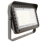 150 Watt HID Replacement LED Flood Light, Using only 50 Watts, 6,500 Lumens, IP65, ETL and DLC Listed, Yoke Mount, 10 Year Warranty

50 watt, 6,500 lumen LED flood light fixture is the perfect fixture replacement for expensive energy inefficient metal halide, HPS and incandescent floodlights. This 5,000 kelvin bulb has a 120 degree beam angle which is ideal for lighting commercial and industrial spaces such as warehouses, storage rooms, factories, supermarkets and shopping malls. Our LED flood light is an environmentally preferable, cost effective, maintenance free alternative to traditional HID lighting.