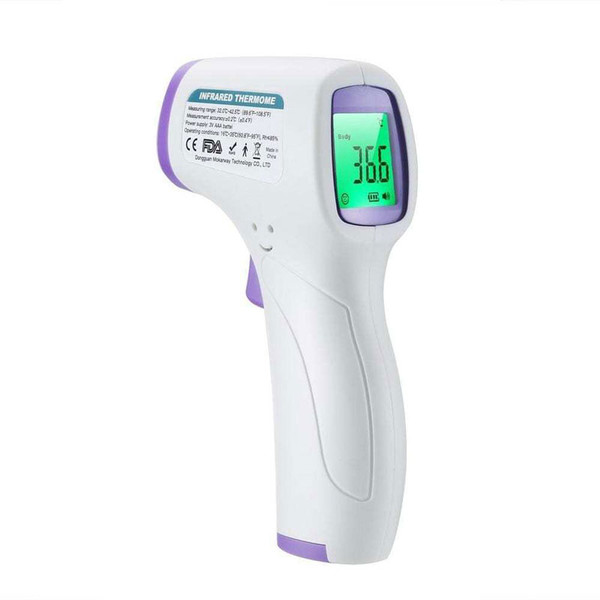 Handheld Infrared Non Contact Thermometer, Fahrenheit Or Celsius Digital Backlit LCD Screen, Auto Shutoff, 0.5 Degrees Fahrenheit Accuracy
