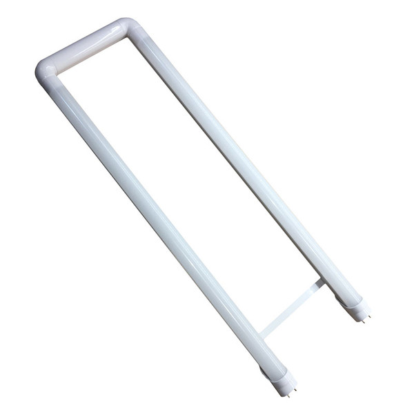 U Shape LED T8 Tube Fluorescent Replacement. DLC Listed

LED U-Bend Replacement T8 Tube/Bulb. 

This 2 foot U-Shape LED T8 fluorescent replacement tube fits existing fixtures and requires no ballast or starter. Our LED U-Bend tube outputs 2,160 lumens of 5,000K kelvin white light, uses half the energy, and lasts 5 times longer than a comparable fluorescent. 

NOTE: When retrofitting LED T8 to fluorescent T8 fixture, the ballast must be by-passed, if present. Eliminating/bypassing the ballast saves additional costs related to maintenance, energy consumption and performance. Additionally, by-passing the ballast will insure no RFI interference or audible buzz is generated. 

SKU: GS-TU-W-392
Ref: 392
Brand: James 
Wattage: 18 Watts 
Replaces: 40 Watt T8 Fluorescent 
Lumens: 2,160 
Kelvins: 5,000K 
Volts: 120-277V AC 
Length: 22.5 Inches 
Diameter: 1.0 Inches 
Standard Beam Angle: 120 Degrees 
Light Source: LED 
Non Dimmable
DLC Listed: YES
MFG: James Trading Company Limited
MFG Part No: ZY-T8-15W600U BIXX BALLAST COMPATIBLE TUBE (FROST 5000K)
DLC ID: P6FPT6TG
