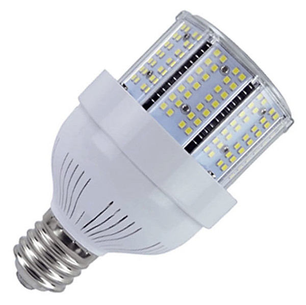 100 Watt HID Retrofit LED Stubby Corn Bulb, Using Only 30 Watts.
4,500 Lumens, DLC Listed, 10 Year Warranty.
Stubby series is great for fixtures with limited clearance. Only 6.5 inches long. When length restriction is an issue the stubby 30 watt, 4,500 lumen commercial LED corn bulb is the perfect replacement for expensive, energy inefficient metal halide, incandescent and compact fluorescent bulbs. Option of 4000, 5000, 5700 kelvin.
Bulb has a 360 degree beam angle which is ideal for lighting commercial and industrial spaces such as warehouses, storage rooms, schools, factories, supermarkets and shopping malls. This high power bulb is very energy efficient. Bulb is eight times as efficient as incandescent bulbs, five times as efficient as metal halide bulbs. Bulb is also twice as efficient as compact fluorescent bulbs. Not recommended for enclosed type fixtures.
Poly-carbonate covered LED's which are resistant to moisture and heavy particulate applications. Bulb contains no glass, mercury, or lead. We back our quality with an industry leading 10 year warranty. Take advantage of our 30 day no risk return policy.
NOTE: When retrofitting LED to HID fixture, ballast must be bypassed or removed when present. Eliminating the ballast saves additional costs related to maintenance, energy consumption and performance. Additionally, bypassing ballast will insure no RFI interference or audible buzz is generated. 100 Watt HID Retrofit LED Stubby Corn Bulb, Using Only 30 Watts.
4,500 Lumens, DLC Listed, 10 Year Warranty.
Stubby series is great for fixtures with limited clearance. Only 6.5 inches long. When length restriction is an issue the stubby 30 watt, 4,500 lumen commercial LED corn bulb is the perfect replacement for expensive, energy inefficient metal halide, incandescent and compact fluorescent bulbs. Option of 4000, 5000, 5700 kelvin.
Bulb has a 360 degree beam angle which is ideal for lighting commercial and industrial spaces such as warehouses, storage rooms, schools, factories, supermarkets and shopping malls. This high power bulb is very energy efficient. Bulb is eight times as efficient as incandescent bulbs, five times as efficient as metal halide bulbs. Bulb is also twice as efficient as compact fluorescent bulbs. Not recommended for enclosed type fixtures.
Poly-carbonate covered LED's which are resistant to moisture and heavy particulate applications. Bulb contains no glass, mercury, or lead. We back our quality with an industry leading 10 year warranty. Take advantage of our 30 day no risk return policy.
NOTE: When retrofitting LED to HID fixture, ballast must be bypassed or removed when present. Eliminating the ballast saves additional costs related to maintenance, energy consumption and performance. Additionally, bypassing ballast will insure no RFI interference or audible buzz is generated.