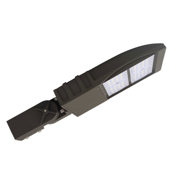 500 Watt HID Replacement LED Shoebox Fixture, 19,500 Lumens, 10 Year Warranty 480 Volt AC Available (lead time may apply).

The 150 watt 19,500 lumen LED shoebox is the perfect retrofit for a 400-500 Watt HID  fixtures. This 5000 kelvin LED shoebox has 140 lumens per watt and type lll beam angle which is specifically designed for directly replacing HID shoe box fixtures.

Multiple mounting options. 480 Volt AC option available. The lamp enables significant energy saving and provides fantastic illuminative solutions to sports fields, tennis courts, manufacturing plants, shopping centers, supermarkets, and warehouses with high uniformity and excellent vertical light distribution, as well as reduced glare, efficient production, and security light levels. We back our quality with an industry leading 10 year warranty.