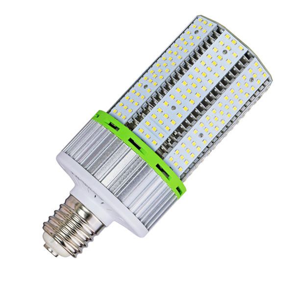 200 Watt HID Retrofit LED Corn Bulb, Using Only 60 Watts, 9,000 Lumens, DLC Listed, 10 Year Warranty, Approved For Enclosed Fixtures, 480V Option.
This 60 Watt, 9,000 lumen commercial LED corn bulb is the perfect replacement for 200 watt expensive, energy inefficient metal halide, incandescent and compact fluorescent bulbs. Option of 4,000 or 5000 kelvin. Bulb has a 360 degree beam angle which is ideal for lighting commercial and industrial spaces such as warehouses, storage rooms, schools, hotels, factories, supermarkets and shopping malls. This high power bulb is very energy efficient: Eight times as efficient as incandescent bulbs, five times as efficient as metal halide bulbs. Bulb is also twice as efficient as compact fluorescent.
We back our quality with an industry leading 10 year warranty. DLC Listed for potential utility company rebate. 480V AC option available. Take advantage of our 30 day risk free return policy. 200 Watt HID Retrofit LED Corn Bulb, Using Only 60 Watts, 9,000 Lumens, DLC Listed, 10 Year Warranty, Approved For Enclosed Fixtures, 480V Option.
This 60 Watt, 9,000 lumen commercial LED corn bulb is the perfect replacement for 200 watt expensive, energy inefficient metal halide, incandescent and compact fluorescent bulbs. Option of 4,000 or 5000 kelvin. Bulb has a 360 degree beam angle which is ideal for lighting commercial and industrial spaces such as warehouses, storage rooms, schools, hotels, factories, supermarkets and shopping malls. This high power bulb is very energy efficient: Eight times as efficient as incandescent bulbs, five times as efficient as metal halide bulbs. Bulb is also twice as efficient as compact fluorescent.
We back our quality with an industry leading 10 year warranty. DLC Listed for potential utility company rebate. 480V AC option available. Take advantage of our 30 day risk free return policy.
