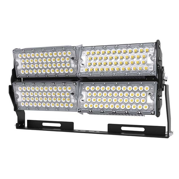2.000 Watt HID Replacement LED Sports Flood Light, Using only 480 Watts, Massive 74,400 Lumens, DLC Listed, 10 Year Warranty.

LED high mast sports flood fixtures are the perfect fit for arenas, ball fields, gymnasiums, tennis courts, plazas, airports, courtyards and public areas. Its 20/40/60/90/100/120 degree beam angle options provide optimum light coverage at your high mast pole heights. 60 degree most popular beam angle.

This LED sports flood features a 180° range of adjustment for easy adjustment. With the solid state design these LED floods are an instant on and off and have no recovery time for on off switching. This fixture is also equipped with advanced technology that eliminates electrical interference. Reduces energy consumption in excess of 70% with higher lumens per wattage. Industry leading 10 year warranty. These led lamps are DLC listed for potential utility company rebates.