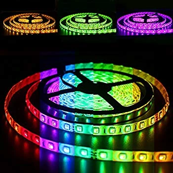 RGB LED Ribbon Flex, 60 LED's Per Meter, 300 High Output 5050 LED's Per 16.4 Foot Spool, 12V, Special Reduced Pricing.