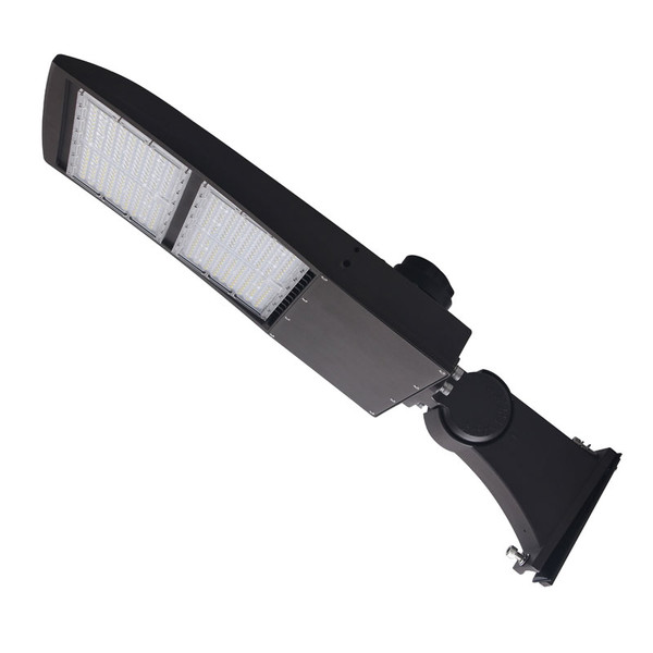 1000 Watt HID Replacement LED Shoebox Fixture, Uses Only 300 Watts, 39,000 Lumens, Multiple Mount Options, UL Listed, 480V Option, 10 Year Warranty.

The 300 watt 39,000 lumen LED shoebox is the perfect retrofit for a 1,000 watt HID fixture. At 5000 kelvin bright white, this LED shoebox has 130 lumens per watt and Type lll beam angle which is specifically designed for directly replacing HID shoebox fixtures, enabling significant energy saving and providing fantastic illuminative solutions.

Enables reduced glare and efficient production and security light levels. Applications include sports fields, parking lots, tennis courts, shopping centers, supermarkets, and warehouses with high uniformity and excellent vertical light distribution.

*This Product Does Not Qualify For Our Shipping Promo.

Note: 480 Volt AC Option Available (Lead Time May Apply). We back our quality with an industry leading 10 Year Warranty. Take advantage of our 30 day no risk return policy.