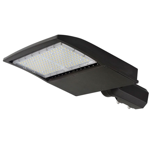 150 Watt LED Shoe Box Fixture, Replaces 400-500 Watt HID, 19,500 Lumens, 10 Year Warranty
