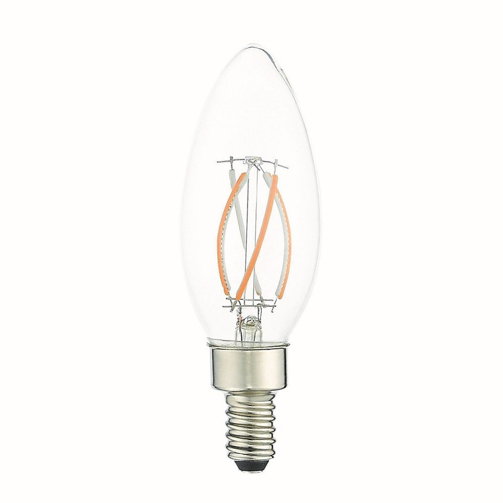 4W E12 Candelabra Base B10 Torpedo Filament LED Lamp (Pack of 60) by Livex - 920411X60