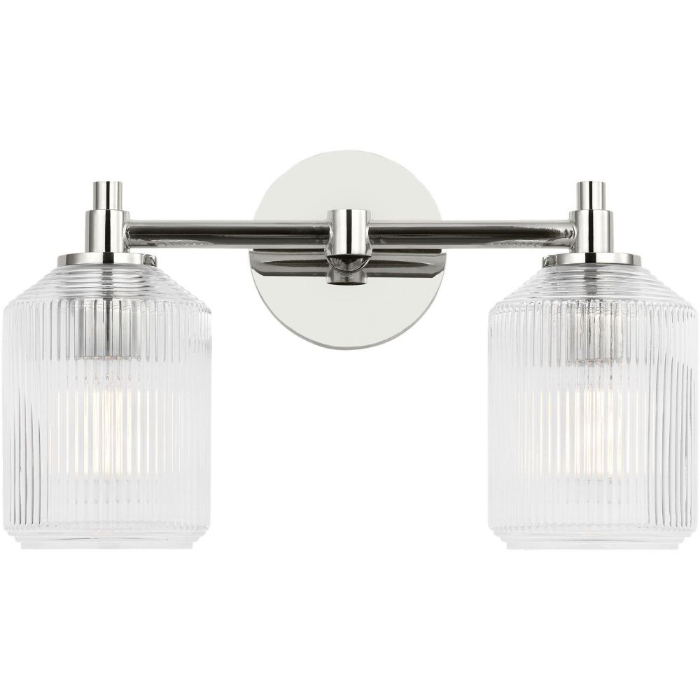 Barstow 2 Light Bath Vanity 9 Inch X 15 Inch Wide by Visual Comfort Studio - CV1092