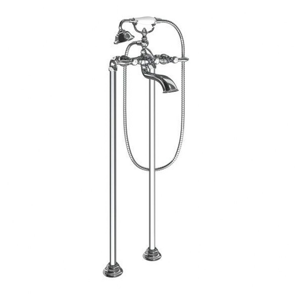 Weymouth Two Handle Tub Filler Includes Hand Shower S22110 by Moen - S22110