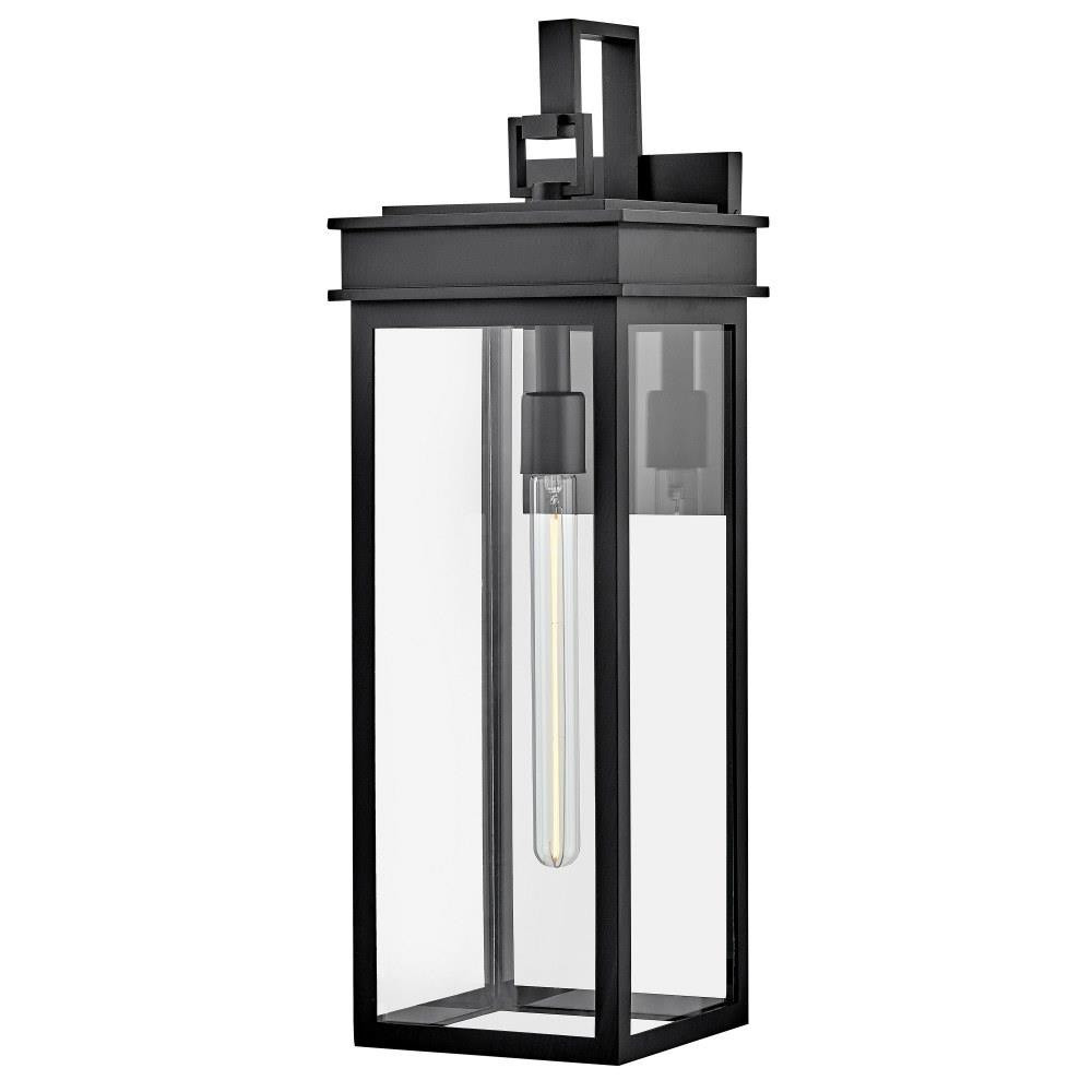 Cole 1 Light Outdoor Wall Lantern by Lark - 82065BK - StylesOfLighting