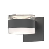 REALS 2 LED Clear Cylinder and White Cylinder Lens Wall Sconce by Sonneman - 7302FHFW
