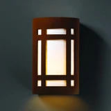Ambiance Large ADA Craftsman Window Outdoor Wall Mount by Justice Design - CER-5490W
