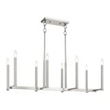 Alpine 8 Light Small Linear Chandelier by Livex - 40258