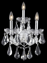 Maria Theresa 3 Light Wall Sconce 22 Inch Tall by Elegant - 2801W3