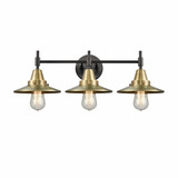 Railroad 3 Light Vanity Light 26 Inch Wide by Innovations - 447-3W-M1-M7
