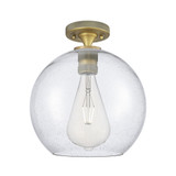 Crown Point 1 Light Flush Mount 9.63 Inch X11.75 Inch Wide by Innovations - 434-1F-G12-12_P