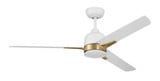 Fuller 3 Blade Ceiling Fan with Light Kit 52 Inches Wide by Craftmade - FUL52