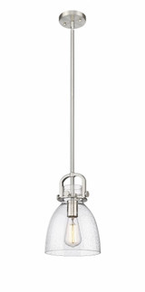 Newton Bell 1 Light Stem Mini Pendant 8 Inch Wide by Innovations - 410-1SS-G412-8