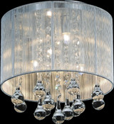 Water Drop 4 Light 10 Inch Wide Flush Mount by CWI - 5006C10C-10112112