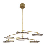 Shuffle 6 Light Large Chandelier by Visual Comfort Modern - CDCH17327