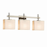 Porcelina Union 3 Light Vanity Light 23.5 Inch Wide by Justice Design - PNA-8413-55-WAVE