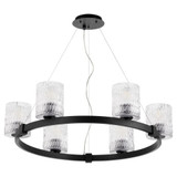 Stadium 6 Light Large Chandelier by Quorum - 6184-6-65