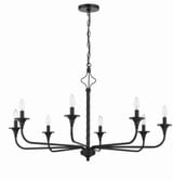 Jolenne 9 Light Oversized 2 Tier Chandelier by Craftmade - 57029