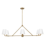 Xavier 6 Light Oversized Linear Chandelier by Crystorama - XAV-B9306