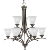 Trinity 9 Light Large Chandelier by Progress - P4329
