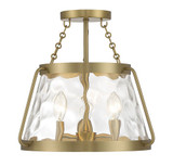 Crawford 3 Light 15 Inch Wide Semi Flush Mount by Savoy House - 6-1802-3