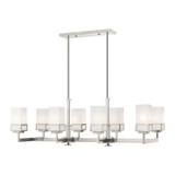 Harding 8 Light Small Linear Chandelier by Livex - 40198