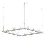 Intervals LED Square Oversized Pendant 56 Inch Wide by Sonneman - 20QKS04C