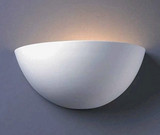 Ambiance 1 Light Large Quarter Sphere Outdoor Wall Mount by Justice Design - CER-1355W
