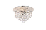 Primo 3 Light 10 Inch Wide Flush Mount by Elegant - V1800F10