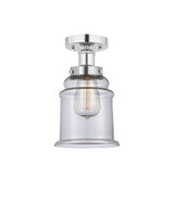 Canton 1 Light 6 Inch Wide Semi Flush Mount by Innovations - 616-1F-G18