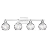 Athens Water Glass 4 Light Bath Vanity 9.75 Inch X 33 Inch by Innovations - 716-4W-G1215-6