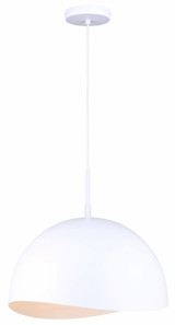 Henlee 1 Light Medium Pendant by Canarm Inc - IPL1122A01BK16