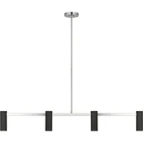 Zentro 4 Light Linear Chandelier 48 Inch Wide by Generation - GLC2074