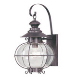 Harbor 1 Light Outdoor Wall Lantern 17.75 Inch Tall by Livex - 2222