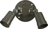 2 Light PAR Holder Wall Sconce 11 Inch Wide by Quorum - 691-2