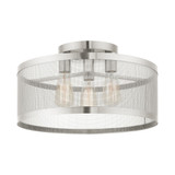 Industro 3 Light 18 Inch Wide Semi Flush Mount by Livex - 46219