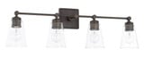 4 Light Vanity Light 33 Inch Wide by Capital - 12184