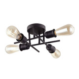 Nebraska 4 Light 18 Inch Wide Semi Flush Mount by Dainolite - NEB-184SF