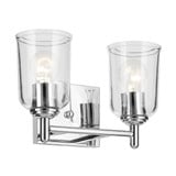 Shailene 2 Light Clear Glass Vanity Light by Kichler - 45573C